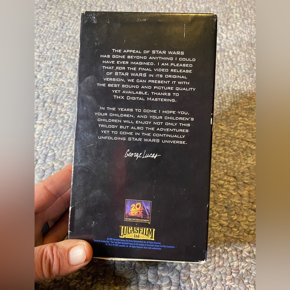 1995 Vintage Star Wars A New Hope VHS collectable video tape set - Picture 4 of 6